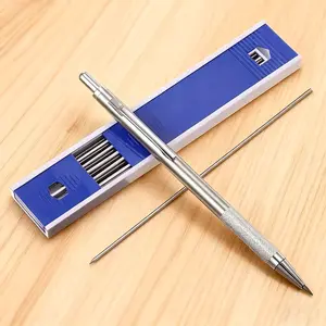 Professional Heavy-duty Mechanical Pencil with Clutch Mechanism -2.0mm Lead Clip, 12 Reusable Pencils, Ergonomic Grip and Tip, Suitable for Architecture, Drawing, Sketching - Ideal Choice for Artists
