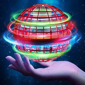 Flying Orb Ball Toys 2025, Hover Boomerang Spinner Fly Ball Toys for Kids Teen Boys Girls, Soaring Hand Controlled Mini Drone Cosmic Globe Spinning Birthday for 6 7 8 9 10 11 12(Red)fidget toys
