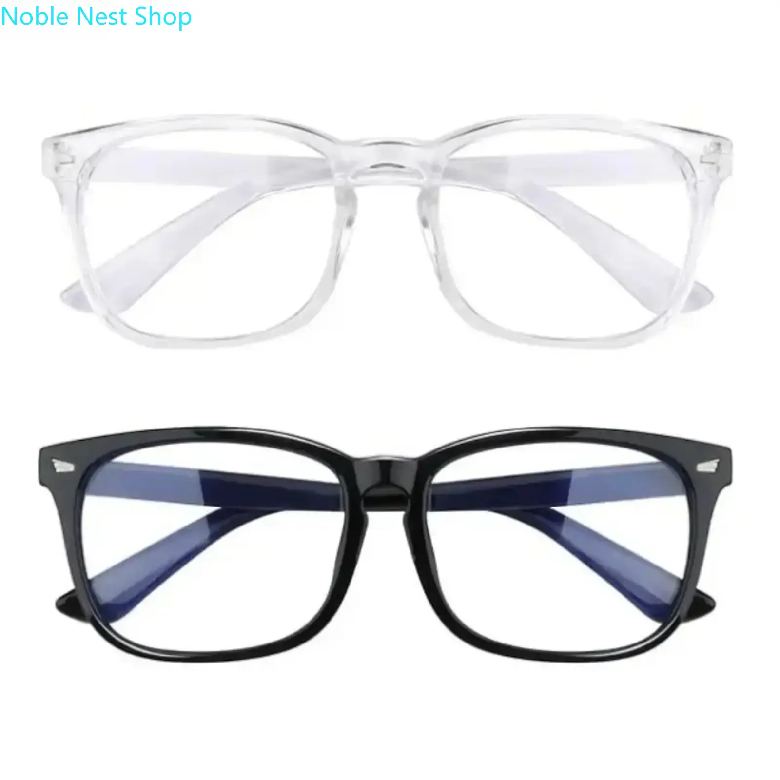 Unisex 99% Blue Light Blocking Glasses, Lightweight Anti-Reflective UV Eyewear, Anti-Eyestrain Durable Fashion Frames for Computer Work and Gaming