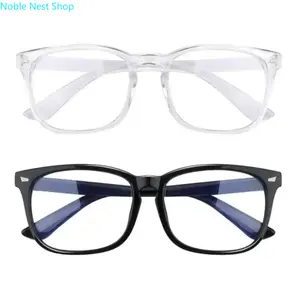 Unisex 99% Blue Light Blocking Glasses, Lightweight Anti-Reflective UV Eyewear, Anti-Eyestrain Durable Fashion Frames for Computer Work and Gaming
