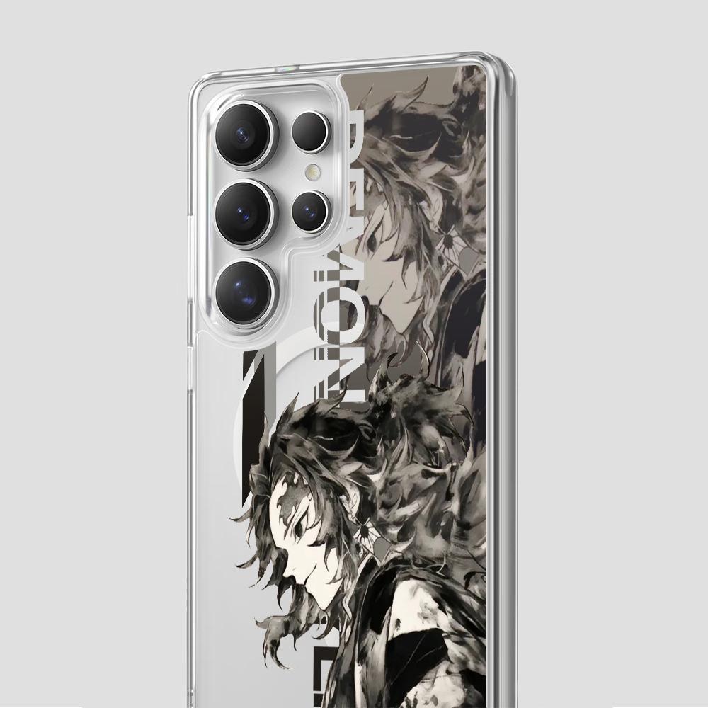 [Galaxy S26NEW]Demon Slayer Magnetic phone Case for Samsung S26/S25/S24/S23/S22/S21/S20/S10/NOTE20/NOTE10/NOTE9/PLUS/ULTRA/FE/A57/A56/A55/A54/A37/A36/A35/A34/A26/A25/A24/A23/A17/A16/A15/A14/A07/A06/A05,MagSafe gifts Transparent Shockproof Protective Cover