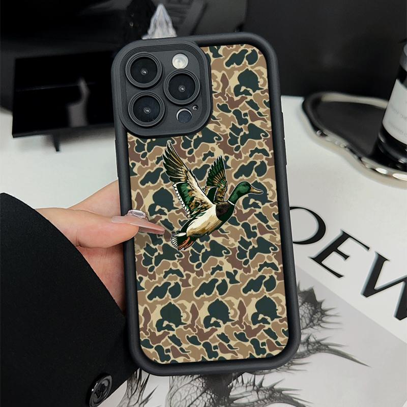 Case for iPhone 17 Pro Max 16 Plus 15 14 13 12 11 Air E Camo Wildlife Anti-Scratch Shockproof Soft Silicone Protective Cover