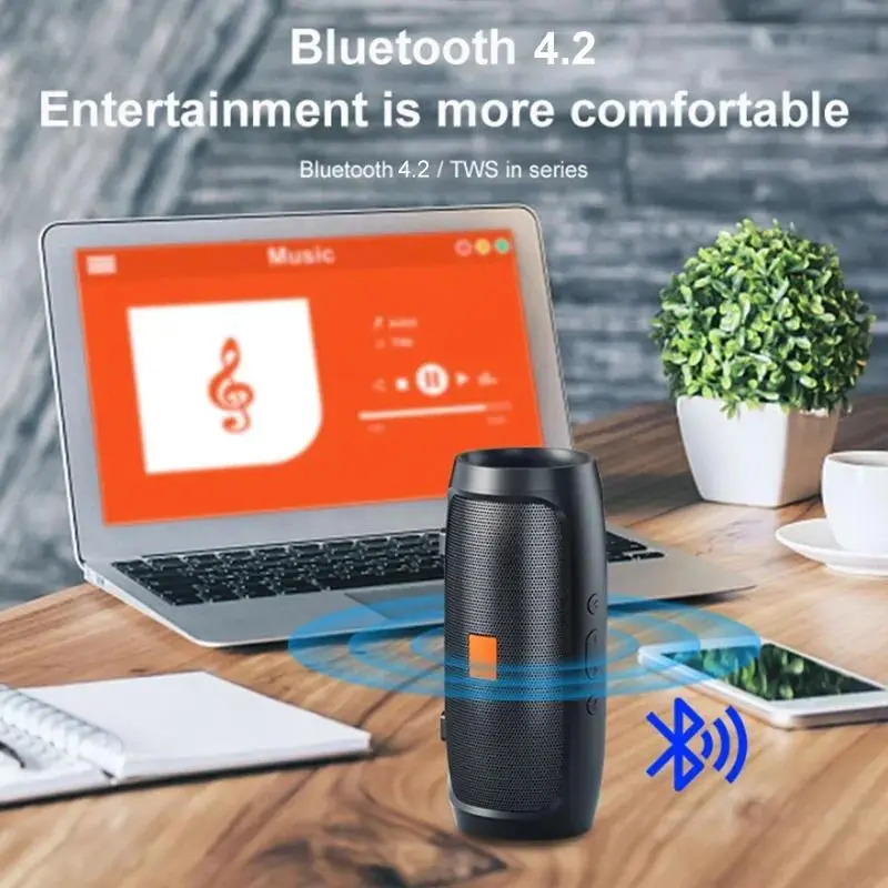 USB Bluetooth   Outdoor Playback  Voice Broadcasting Portable Subwoofer Wireless  music listening desktop usb-powered wire microphone powerful crystal clear   bar motorcyclespeaker Karaoke Machine beach speaker adjustment sport travel enhance audio wifi