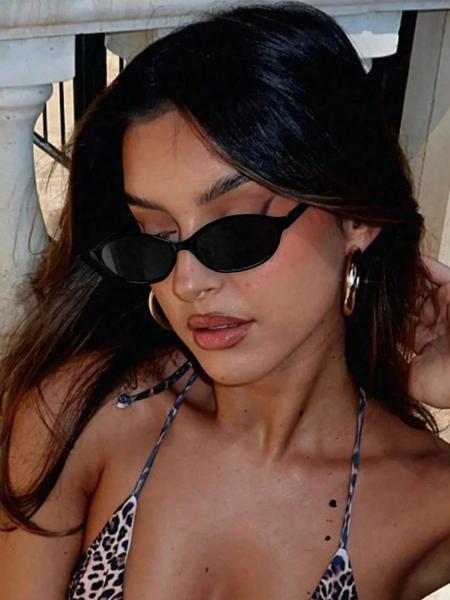 Vintage Cat Eye Frame Sunglasses, Trendy Casual Tinted Lens Sunglasses for Women, Fashion Accessories for Everyday Use and Outdoor Activities, Modern Trendy Sunglasses