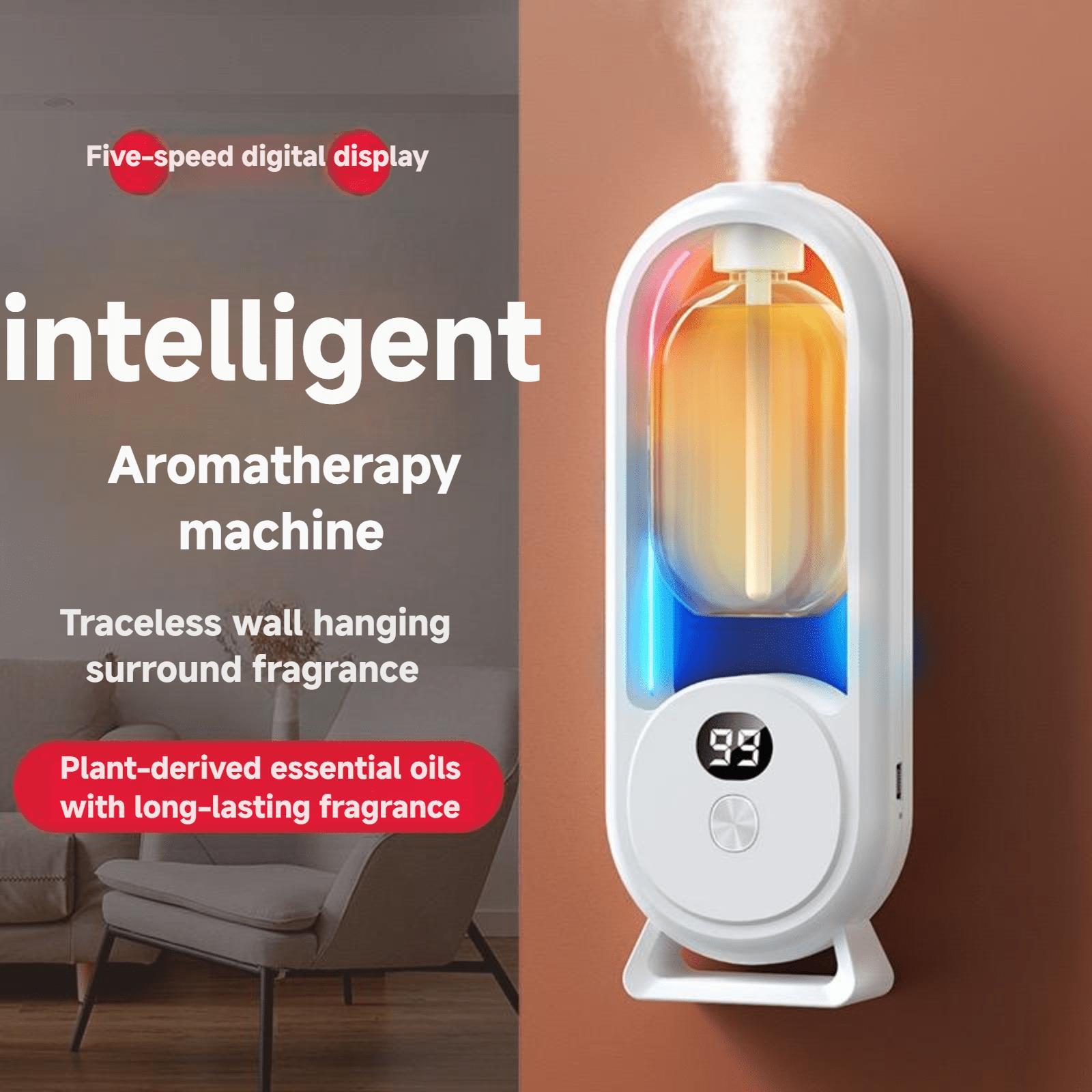 24-Hour Cycle Smart Aroma Diffuser, 1 Set Rechargeable Automatic Timing Essential Oil Mist Diffuser, Household Appliances for Home Bathroom, Aromatherapy for Home