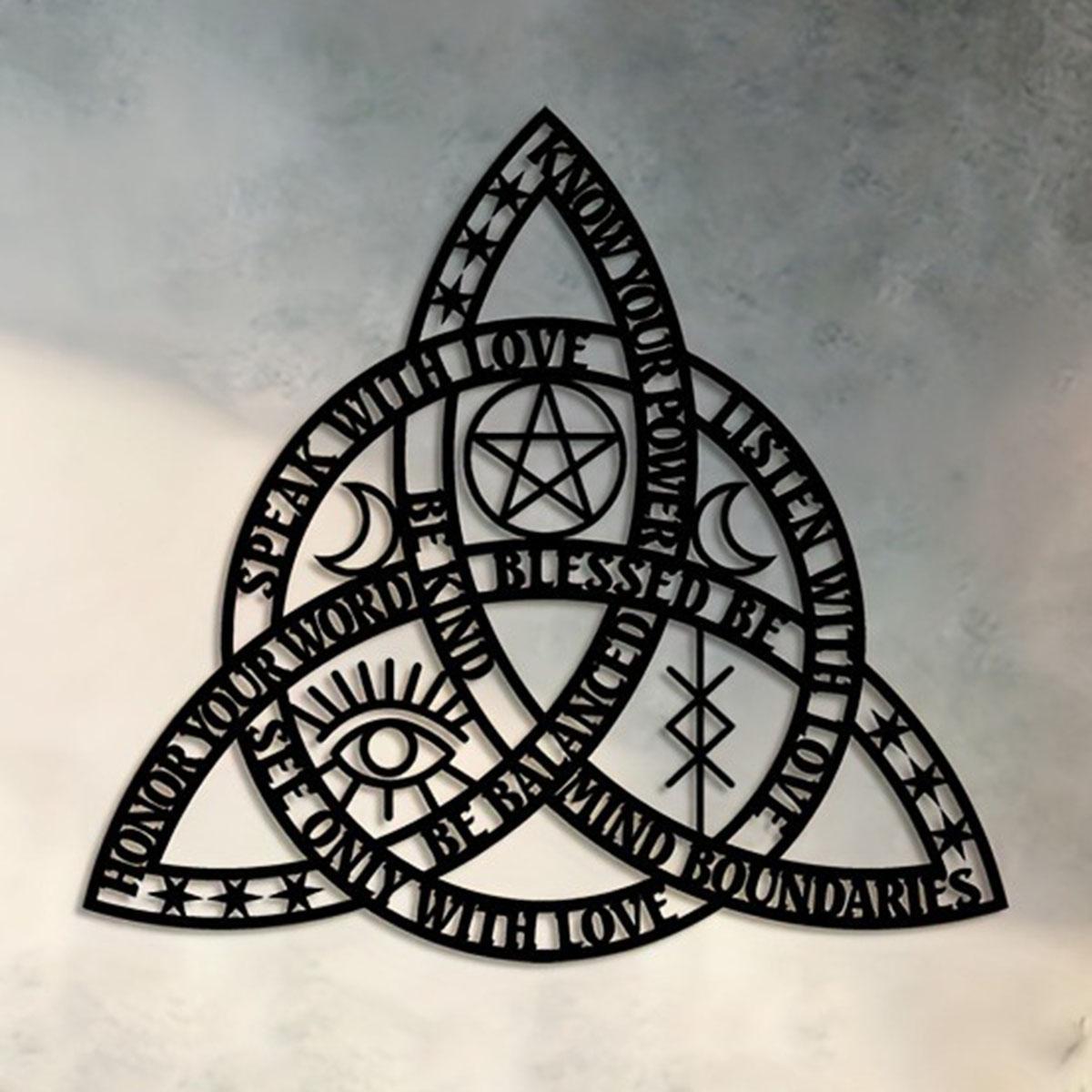 Celtic Knot Design Wall Decor, Creative Metal Wall Hanging Decor, Art Wall Decoration, Wall Hanging Ornament for Home Living Room Bedroom Decor, Hangable