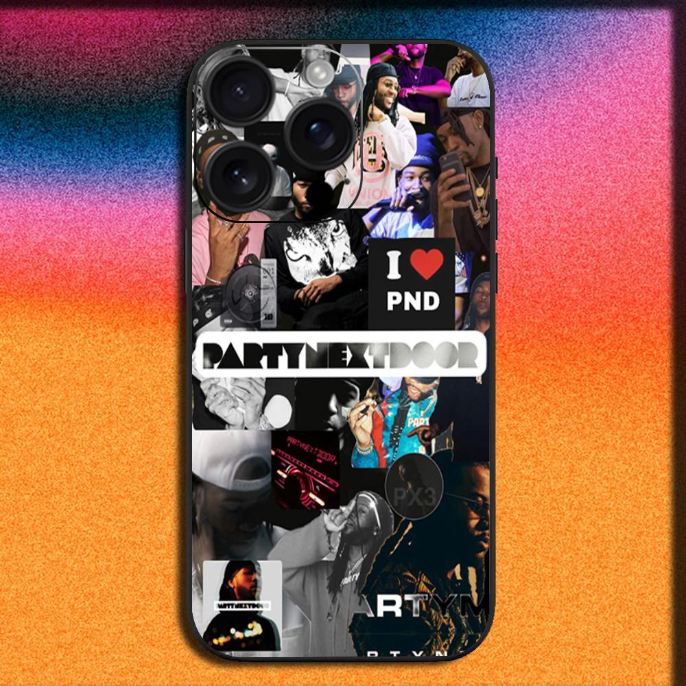 Rapper P-Partynextdoor Phone Case For iPhone17, 16,15,14,13,12,11,Pro,ProMax,Plus,Air Soft Black Cover