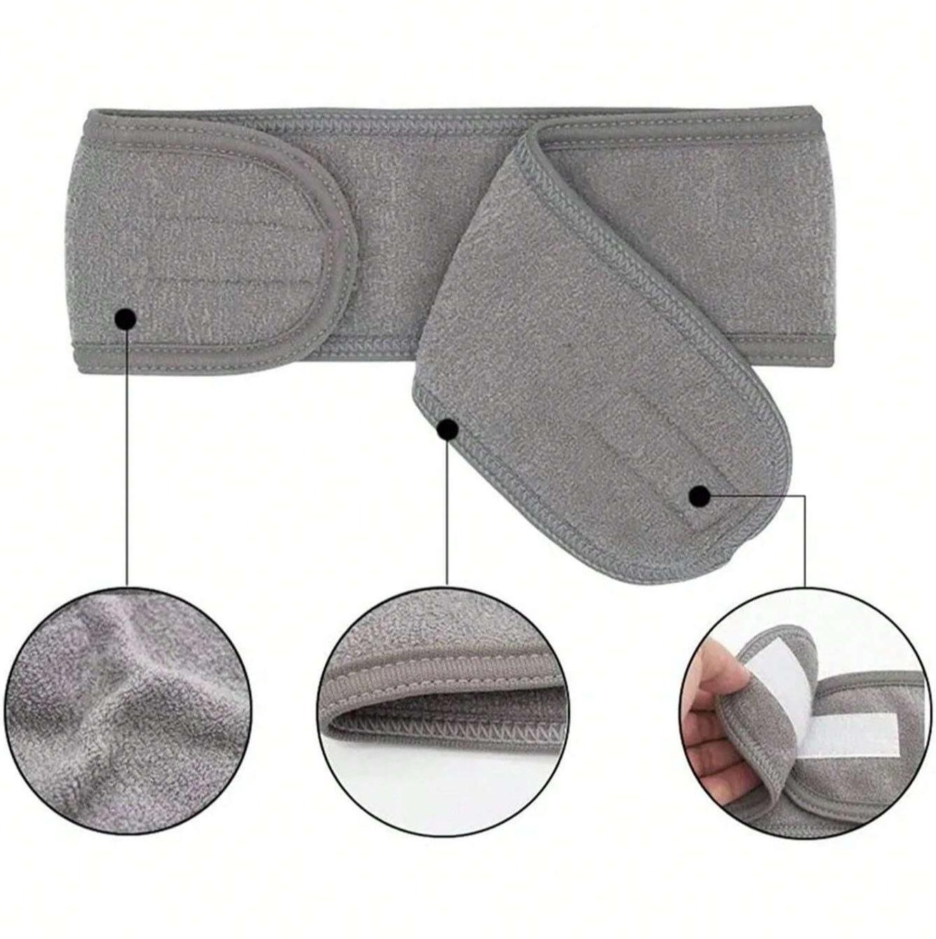 3Pcs Adjustable Women's Spa Facial Headband, Soft Towel Makeup Hair Band for Face Washing, Shower & Hair Styling