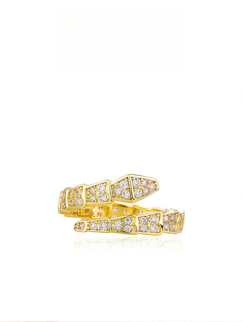 French Light Luxury Snake Ring – INS Trendy Unique Design, Popular Minimalist Couple Open Adjustable Fashion Band