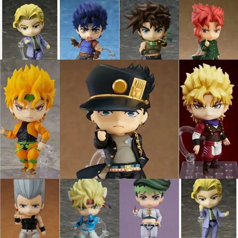Jojo's Bizarre Adventure Iconic Cast Mix Action Figure Doll - Character Figurine, Anime Collectible Featuring Nero, Kakyoin Noriaki, Josuke, Dio Brando, Jolyne Kujo, Jotaro, Rohan Kishibe, Kars, Narciso - Festive Party Gift for Home Supplies