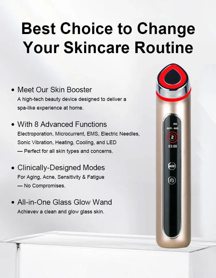 Age R Booster Pro Facial Beauty Device with LED Light Therapy EMS EP for Face and Neck Lifting Anti-Wrinkle Skin Care Home Use Age R Booster Pro Facial Beauty Device with LED Light Therapy EMS EP for Face and Neck Lifting Anti-Wrinkle Skin Care Home Use