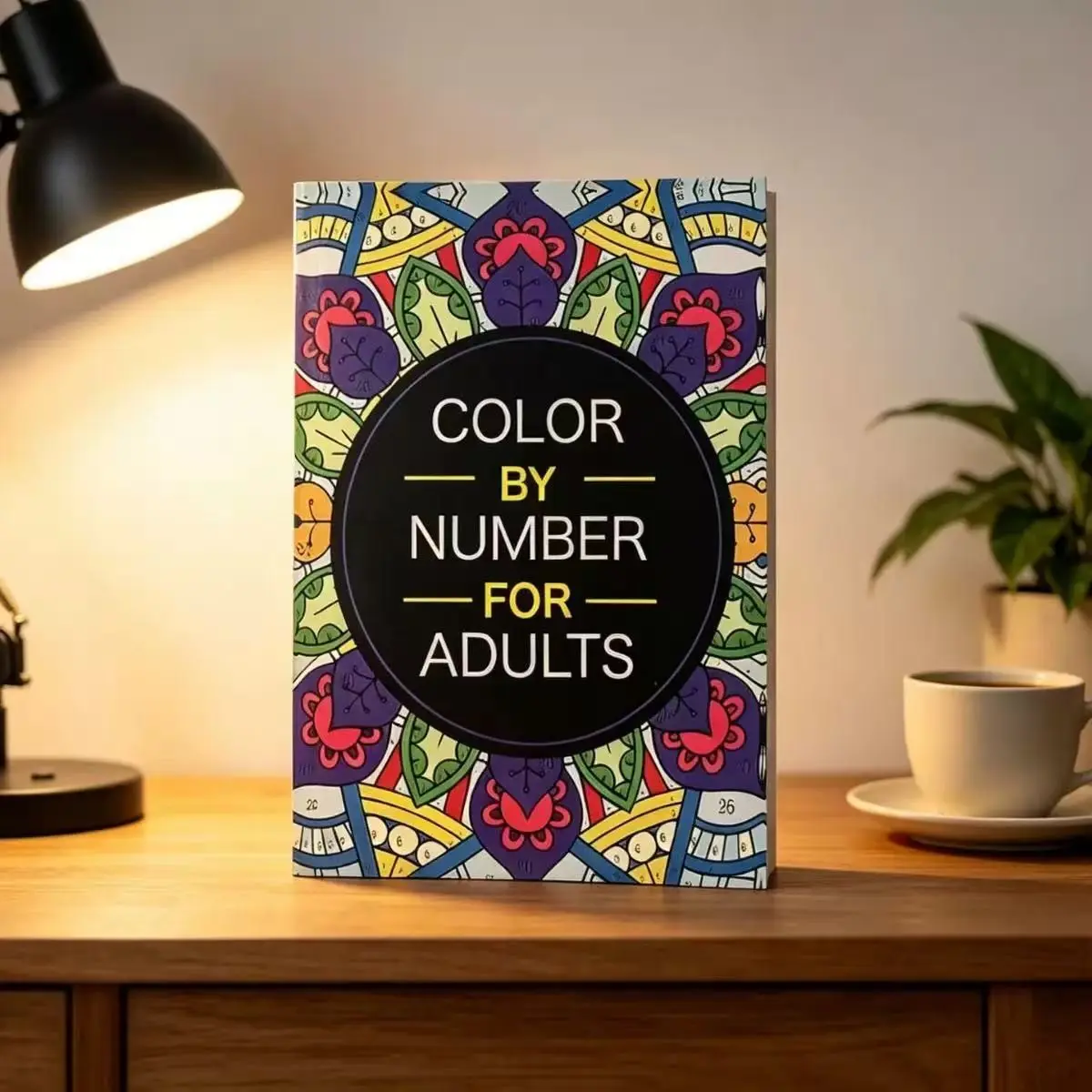 Color by Number Update Coloring Book, Non-Handheld Paper Activity Workbook, Creative Doodle Journal for Adults & Kids, Fun Art Supplies, Art Sketchbook
