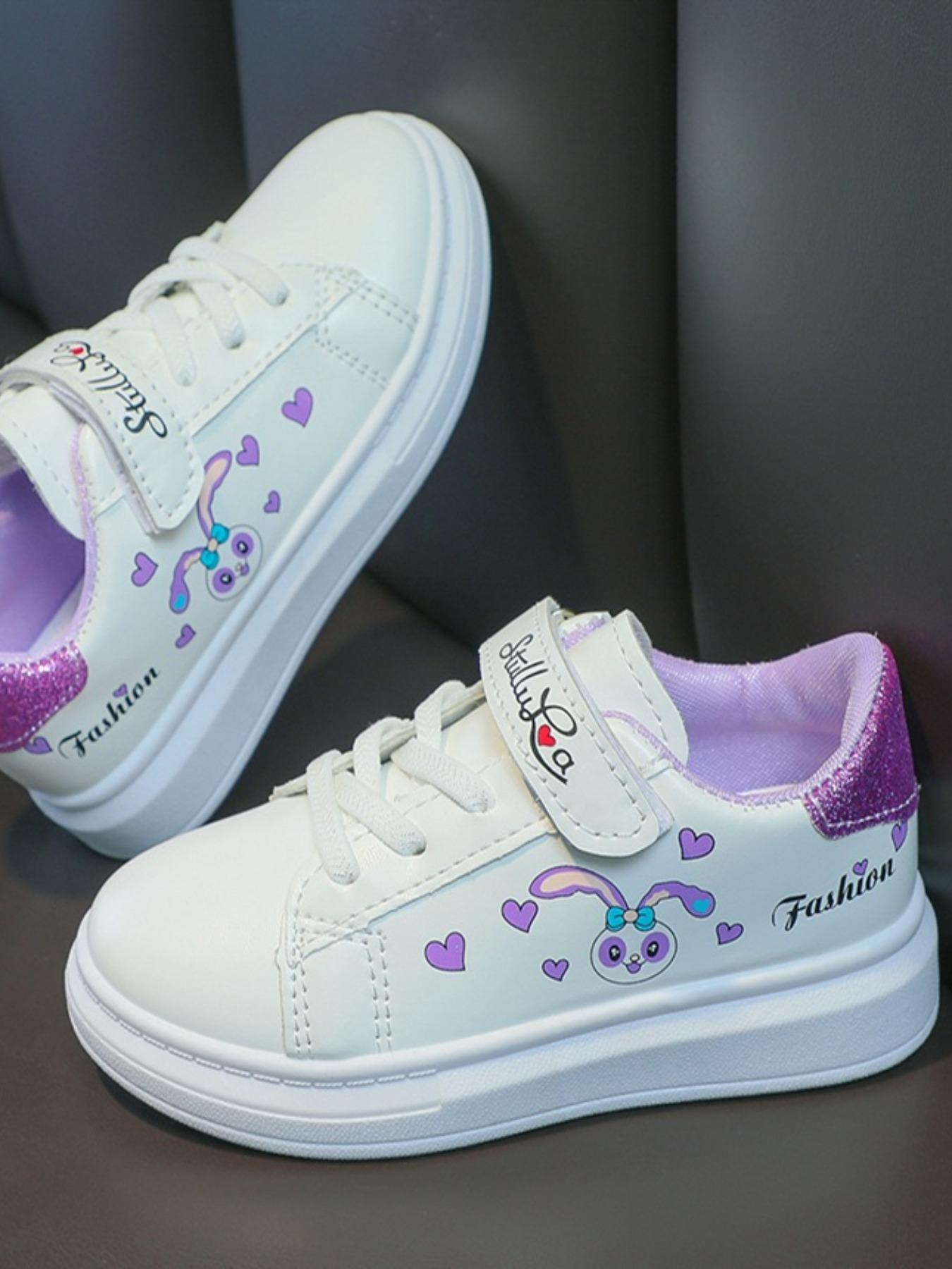 NewCute Comfortable Girls Flat Casual Sports Shoes, Fashionable Easy Slip-On Design for School Play Park Travel(Gift)11