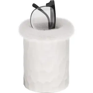 Plush Lined Eyeglasses Holder Protective Glasses Holder Stand Case Anti-scratch Glasses Storage Organizer for Table, Desk, Nightstand, Office