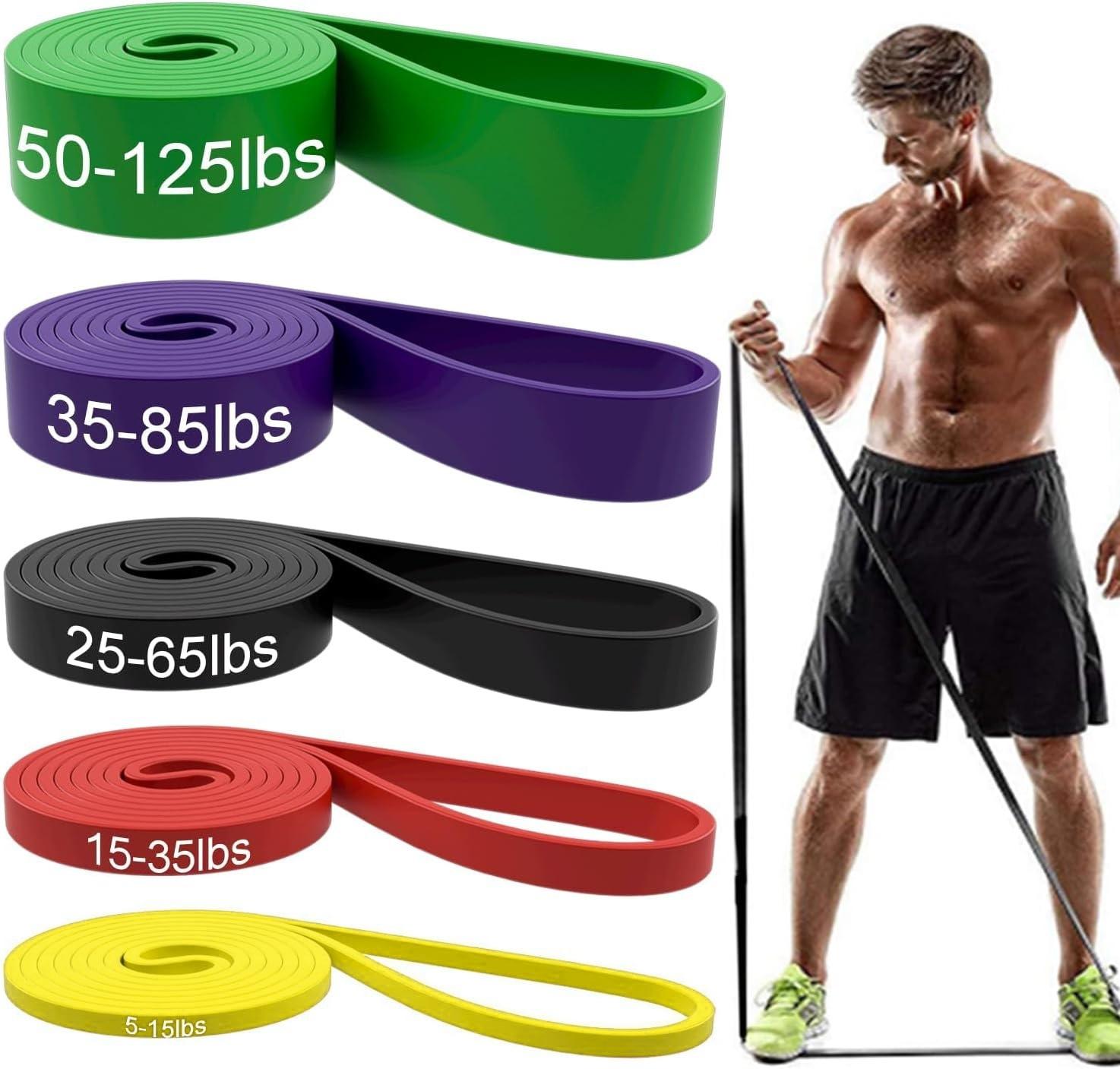 Fitness Elastic Band Pull-Up Resistance Band Strength Training Elastic Rope Men's and Women's Yoga Stretch Assist Pull Band