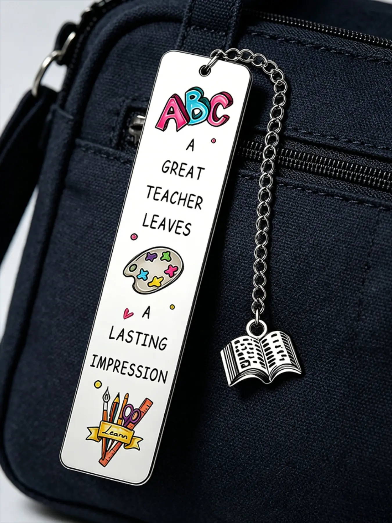 Teacher Appreciation Bookmark, Engraved Meaningful Durable Gratitude Gift for Teachers, Perfect for Teacher's Day and Graduation Season, Heartfelt Thank You Present