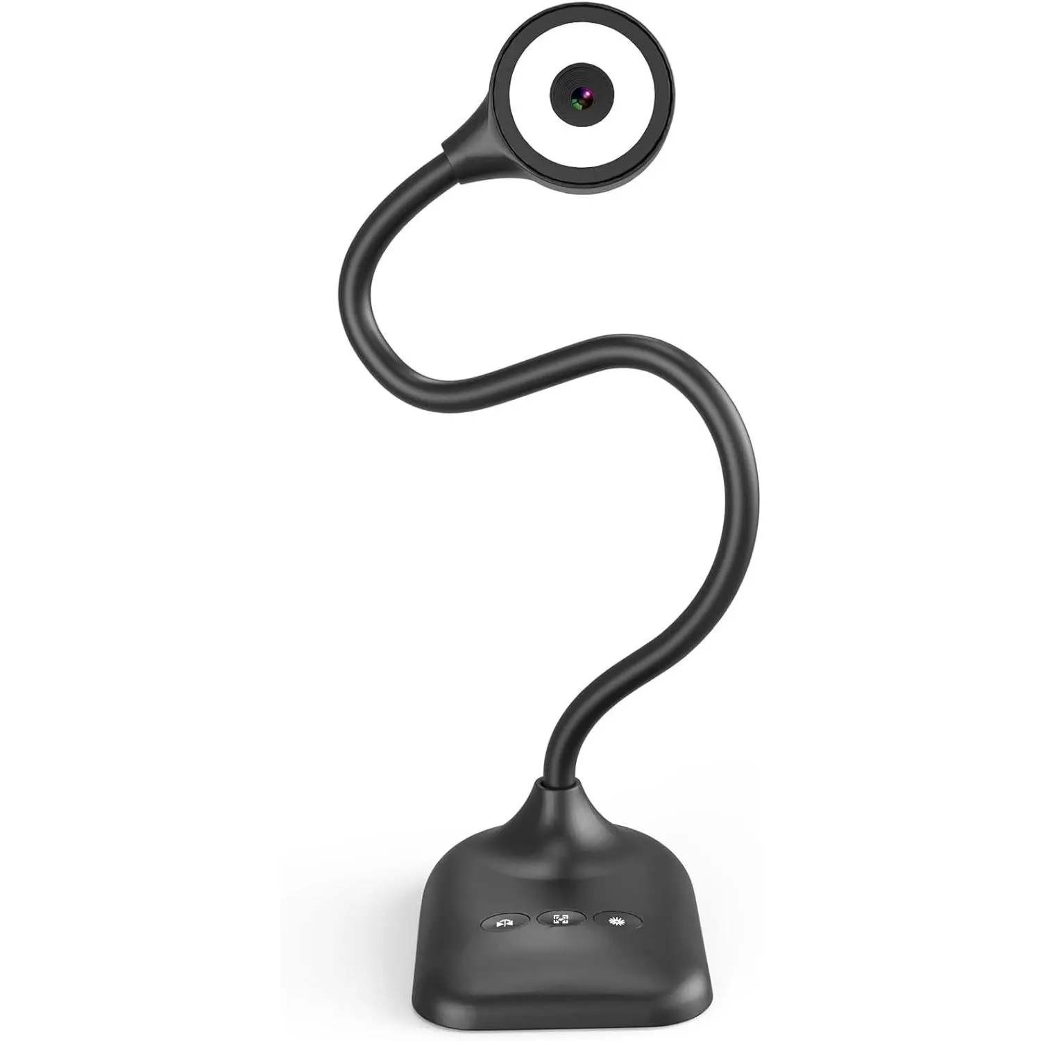 Document Camera for Teachers, Webcam and Overhead Camera for Classroom with Mic, LED Lights, Image Invert, Fold for  OS, Windows, Zoom, OBS Work with Distance Learning/Teaching, Live Demo