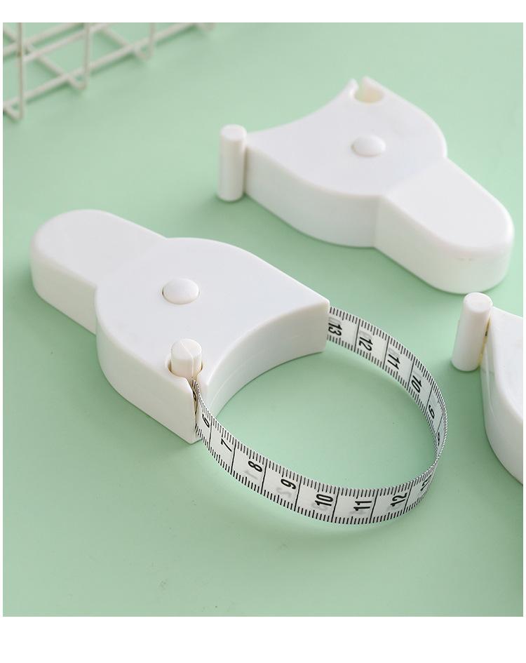Automatic Retractable Tape Measure,Self Locking Pin & Retract Button, Precise Waist Measuring Tool