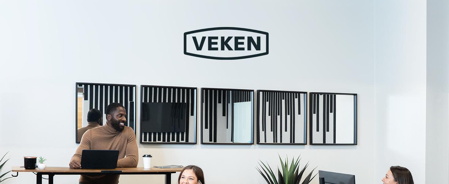 Height Adjustable Sit Stand Up, Wood Desktop, Work Home Office Computer PC Table, Tall Standup Workstation, Gaming Writing Study Bedroom Rising Desks