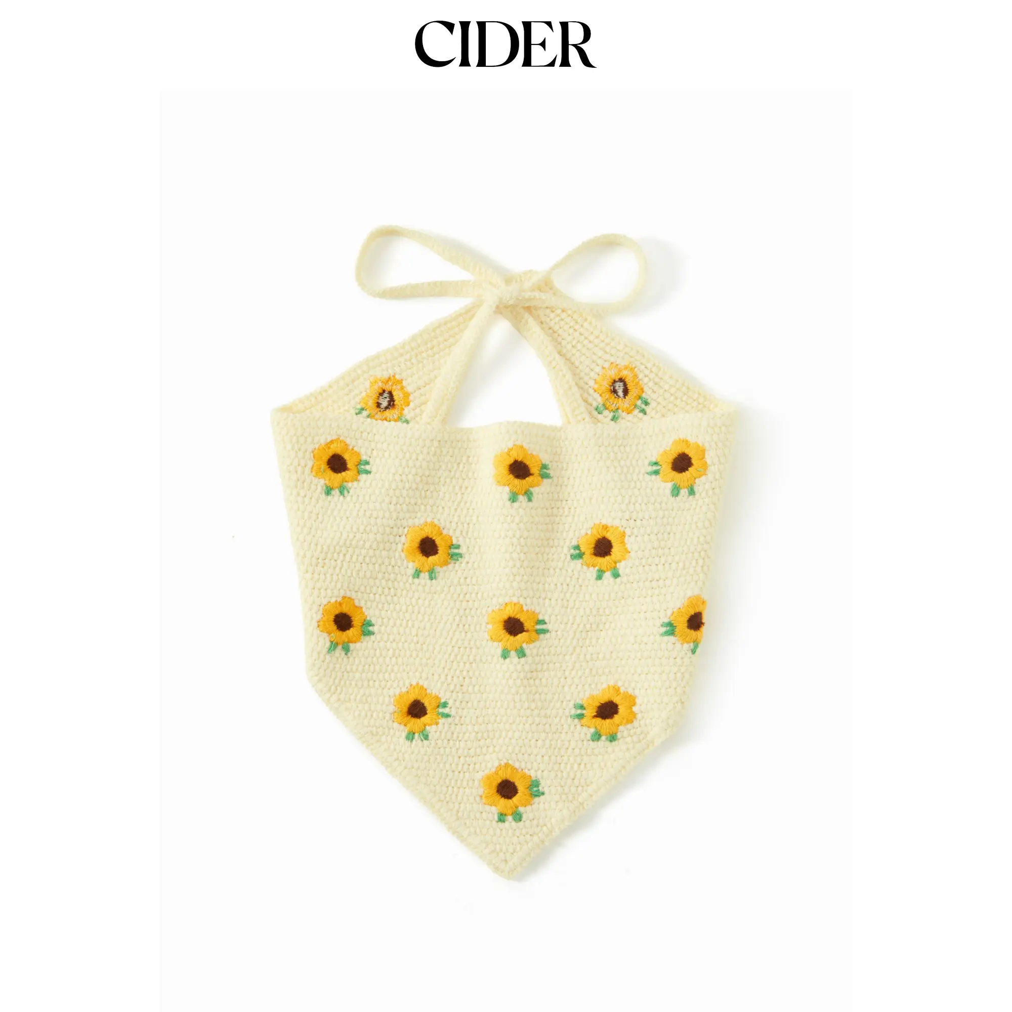 Cider SUNFLOWER KNITTED HEADSCARF