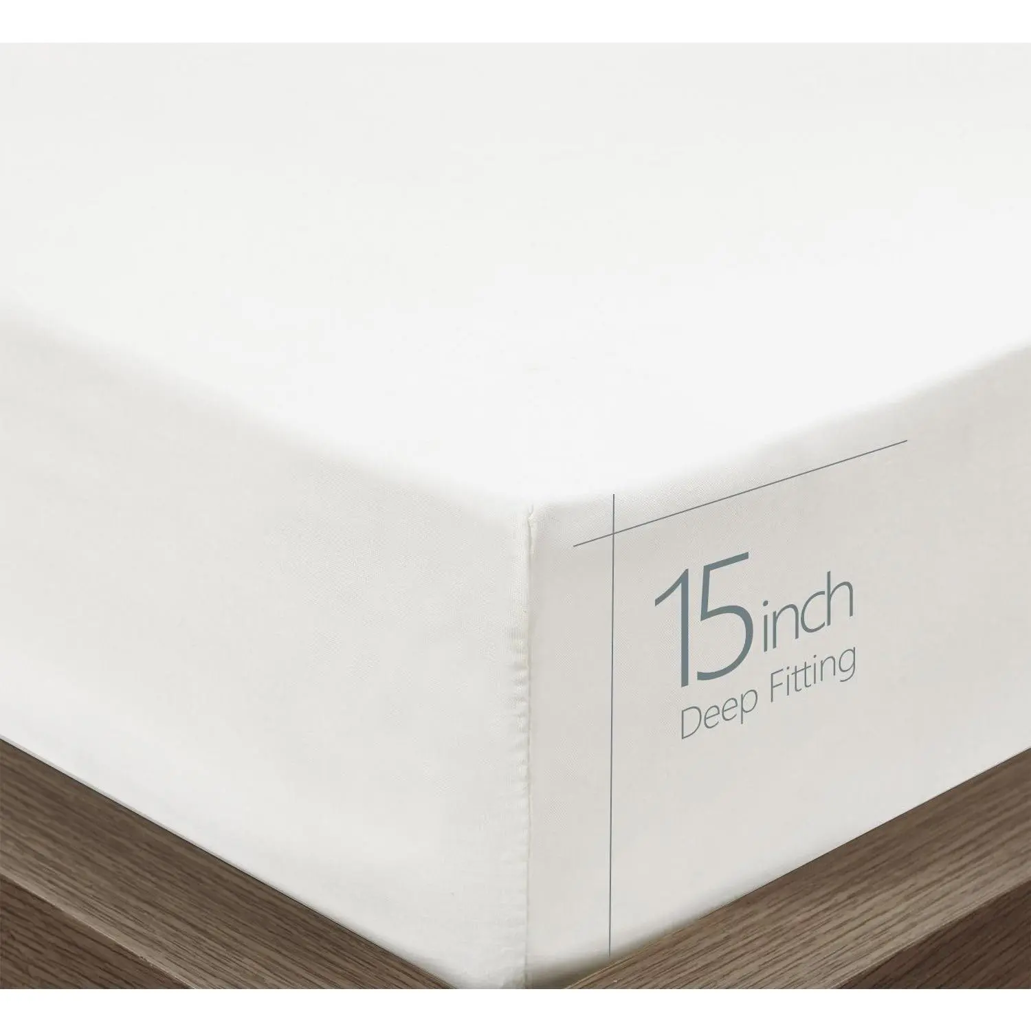 Microfiber  XL Fitted Bottom Bed Sheets 1800 Ultra Soft and Comfy - 15" Deep Pocket, 39" x 80"  for Extra Long Dorm Room,  & Split   Adjustable Beds (White, TXL)