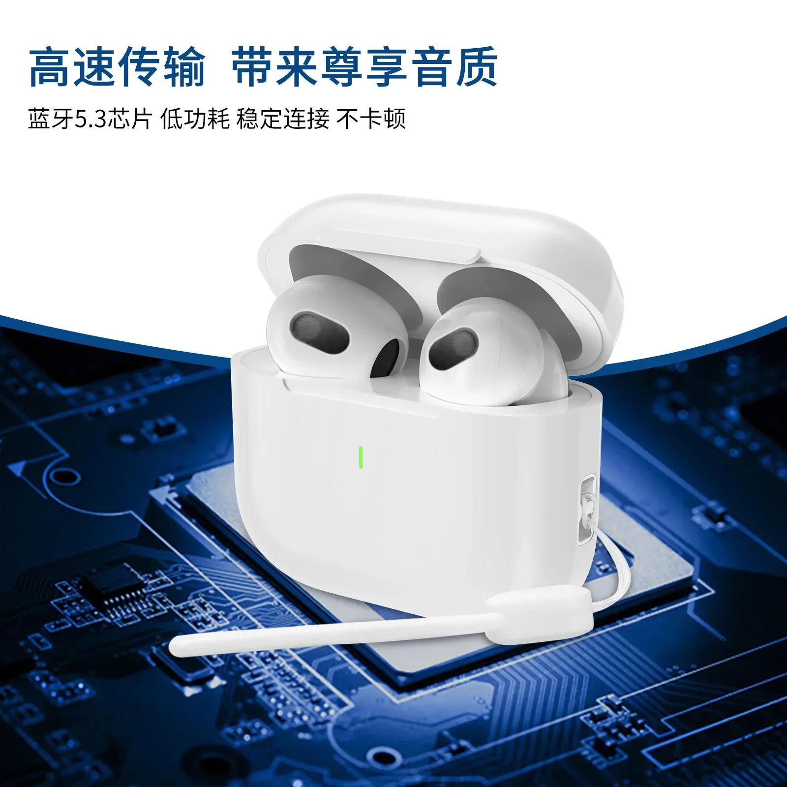 2026 A6 Pro TWS Bluetooth 5.3 Earbuds Half In-Ear Wireless Earphones with Noise Reduction