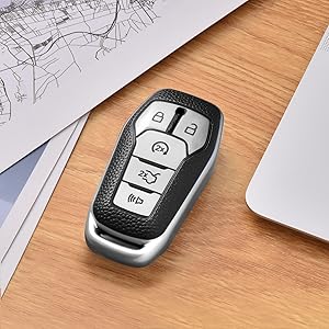 Soft TPU Car Key Fob Case Cover for Ford F150 Explorer 2013-2017 Fion Mtang Edge Lincoln MKZ MKC MKX 5 Buttons Smart Key