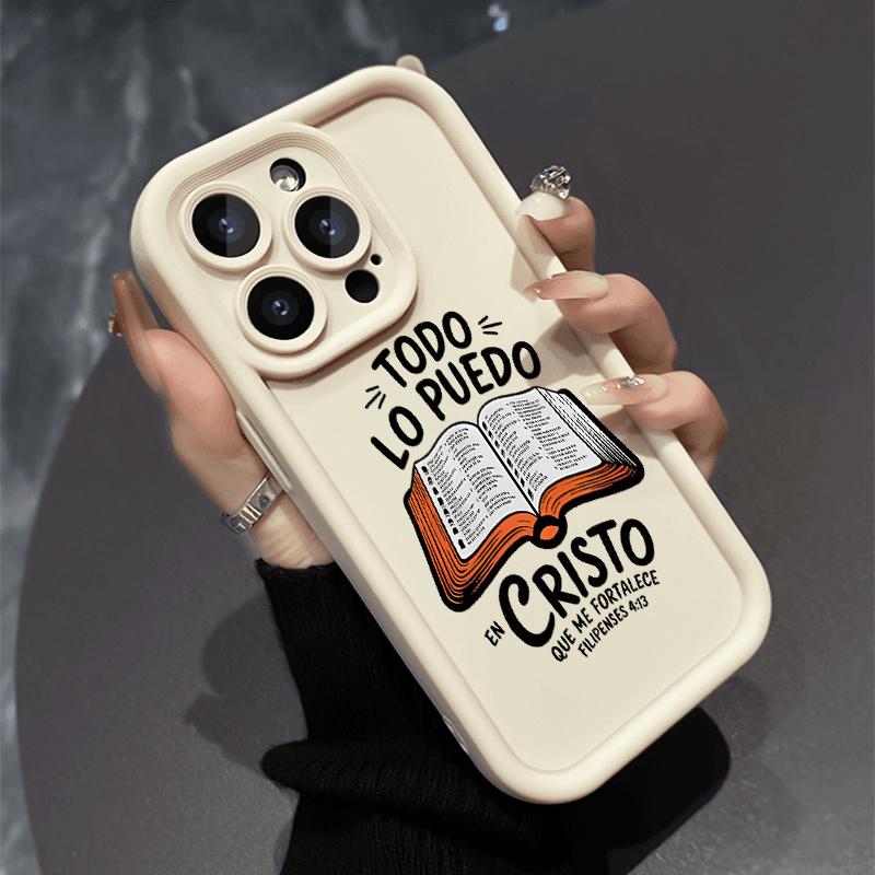 Protective Phone Case Designed for iphone 17 Air 16 Pro Max 15 Plus 14 13 12 11 Featuring Bible Verses Made from Shockproof Silicone TPU This Bumper Case Offers Drop Protection