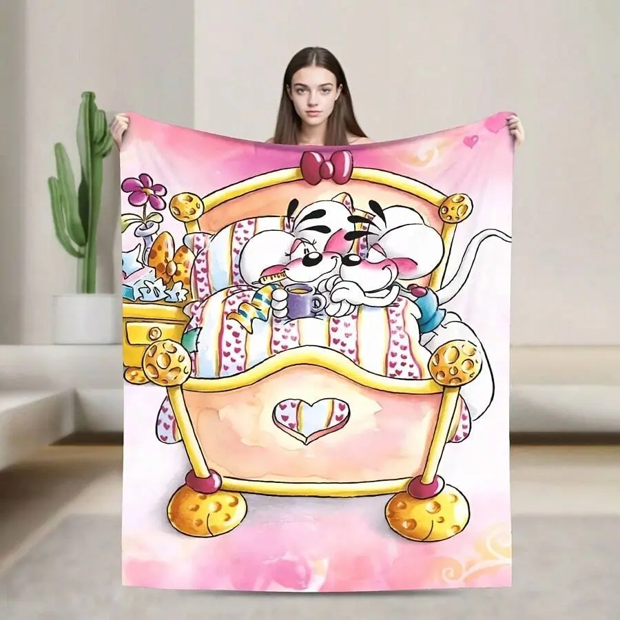 High-quality ultra-soft flannel blanket - Padded sofa bed cover for the living room during winter airplane trips