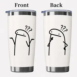 When You Have No Idea What's Going On — 20oz Funny Meme Tumbler, Double-Sided Shrug Design, Sarcastic Coffee Cup for Work, Best Coworker Gag Gift, Stainless Steel Vacuum Insulated