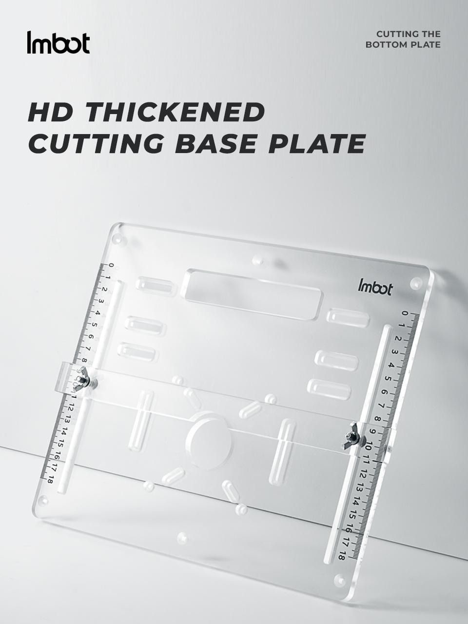 IMBOT Cutting Machine Transparent Base Plate 0.8cm Acrylic Material with High-definition Scale Durable And Wear-Resistant Cutting Machine And Circular Saw Accessories