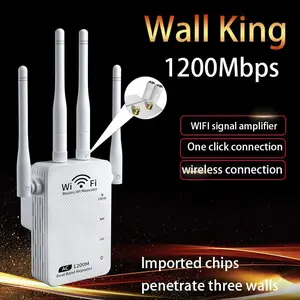 WiFi Signal Booster Repeater, Wireless Network Extender, 2.4/5gbps Speed, Ethernet Port, Power Supply, Covers 3000+ Sq Ft, Supports 60 Devices