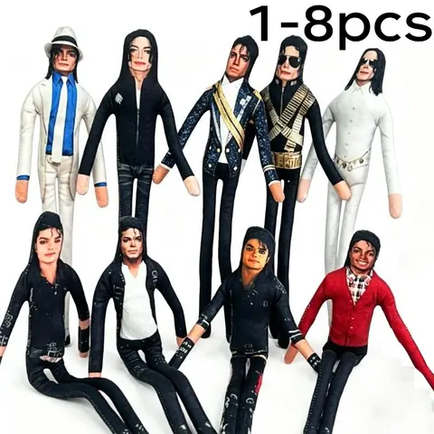 High-Quality Michael Jackson Themed Abstract Poseable Doll, Wire Frame Puppet, Customizable Toy, Perfect Gift, Collectible Figure, Articulated Figurine