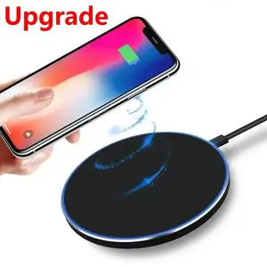 Ultra Slim Qi Certified Wireless Charging Pad 5W Induction Wireless Charger Dock Station Compatible with iPhone 15/14/13/12/11 Pro Max/XS Max/XR/8 Plus, Samsung Galaxy S10/S9/S8/S7, Xiaomi All Qi Enabled Phones 1PC