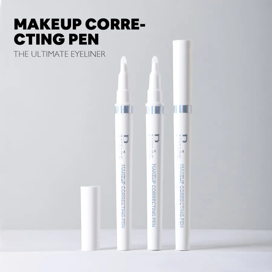 Makeup Correcting Pen, Eyeliner & Lip Liner Detail Repair Pen. Precise Smudge Remover, Unique Paddle Tip. Gentle Cleansing Without Messing Base Makeup. Portable Quick Makeup Fix Tool For Daily Cosmetic Mistake Correction, Beginner Friendly