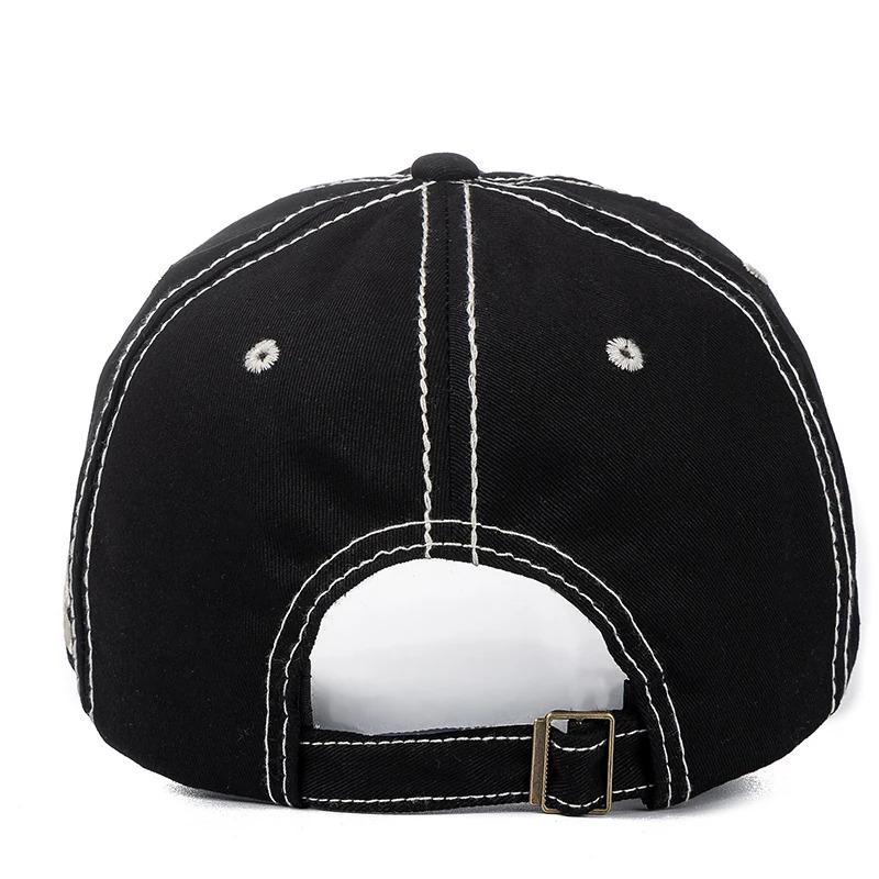 New Unisex Cap Letter Embroidery Cotton Baseball Cap Casual Outdoor Adjustable Cap For Women Men Fashion Street Hat
