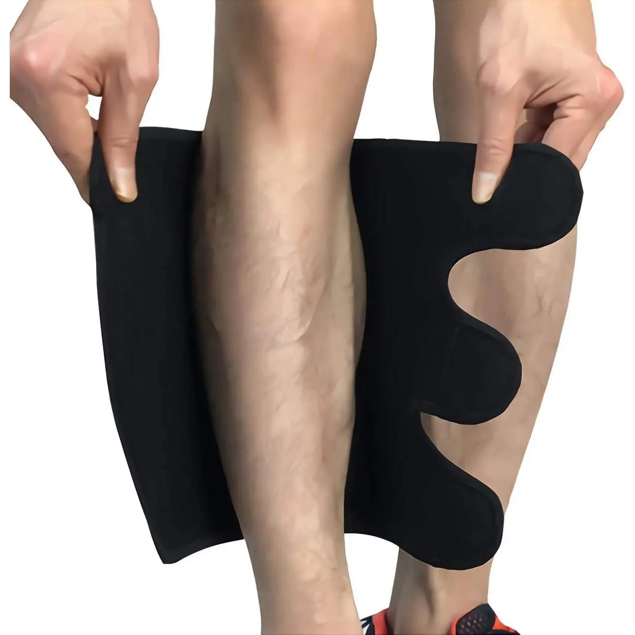 Adjustable Calf Brace Shin Splint Compression Sleeve 1 Pair for Men Women, Ideal for Hiking Training, Relieve Swelling Edema
