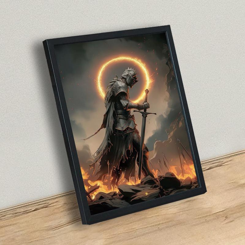 Frameless Artwork, 2D Flat1 Dark Soul Canvas Wall Poster - Frameless, Dramatic Sword Dance Design, Perfect for Living Room, Study, Bedroom Decoration | Elegant Black Framed Gift, Ideal Room Decor, 2D Flat, Perfect for Room Decor Frameless Artwork, 2D Flat1 Dark Soul Canvas Wall Poster - Frameless, Dramatic Sword Dance Design, Perfect for Living Room, Study, Bedroom Decoration | Elegant Black Framed Gift, Ideal Room Decor, 2D Flat, Perfect for Room Decor