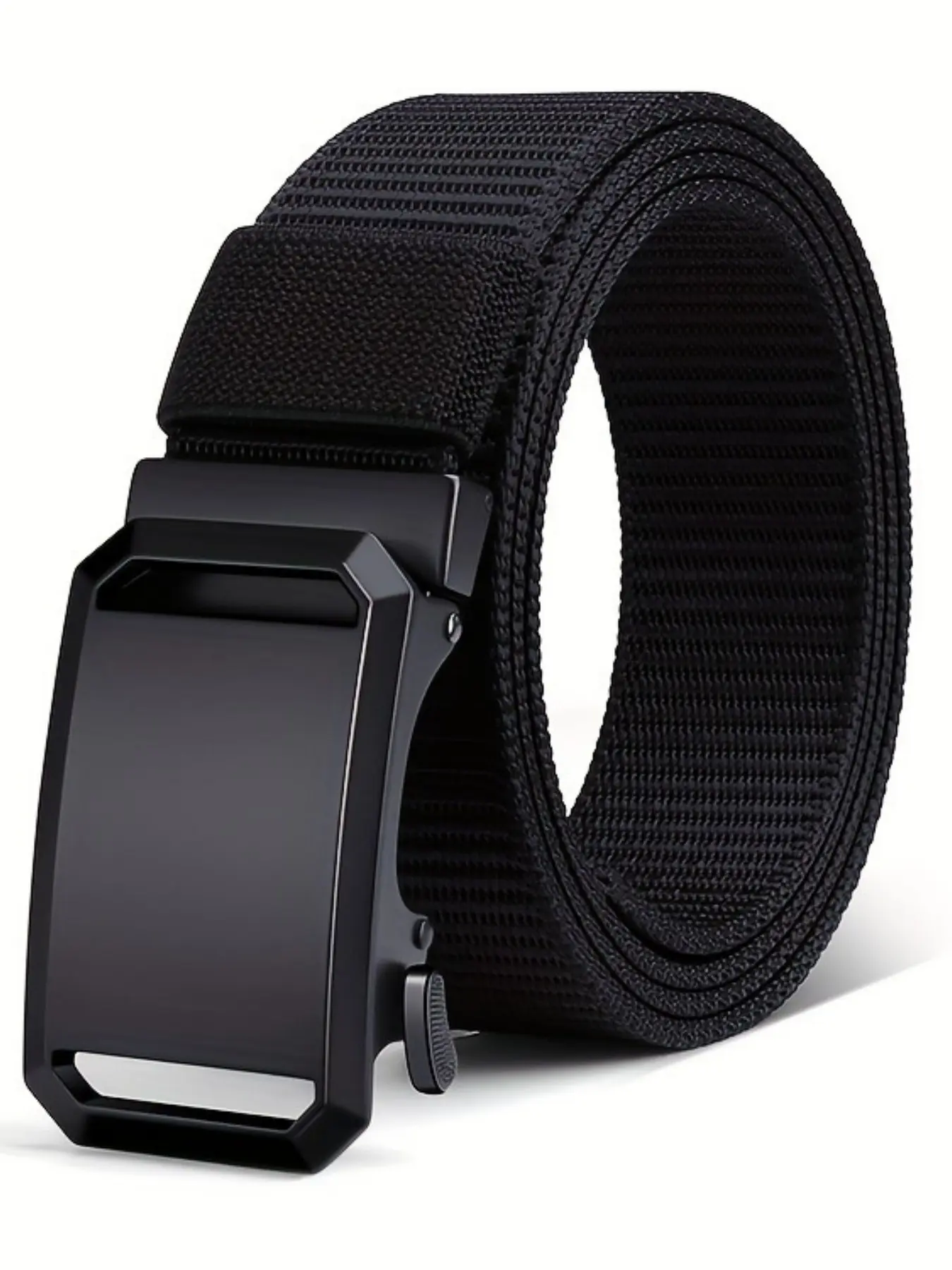New Automatic Belt, Automatic Buckle Belt, Sturdy Ratchet Web Belt, Adjustable Waist Belt, Canvas Tactical Combat Duty Belt Workwear Casual Outdoor Military Training Pants Belt, Stylish Belts For Men, Army Belt