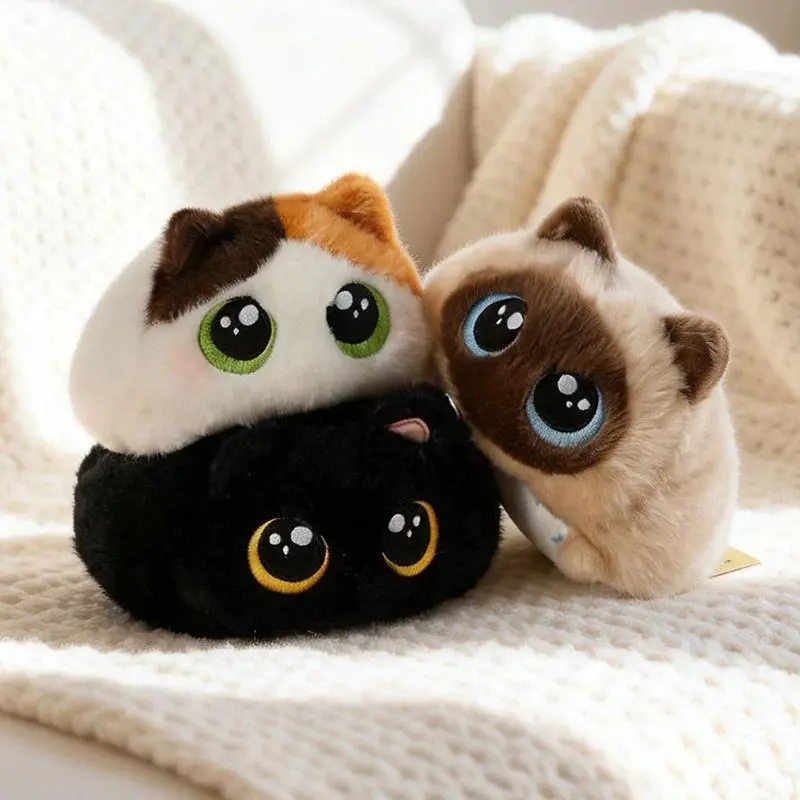 15cm Cats Cartoon 3 Colors Cat Plushies Soft Toy Lovely Meow Cat Stuffed Doll Kawaii Decor Girl Boy Birthday Gift