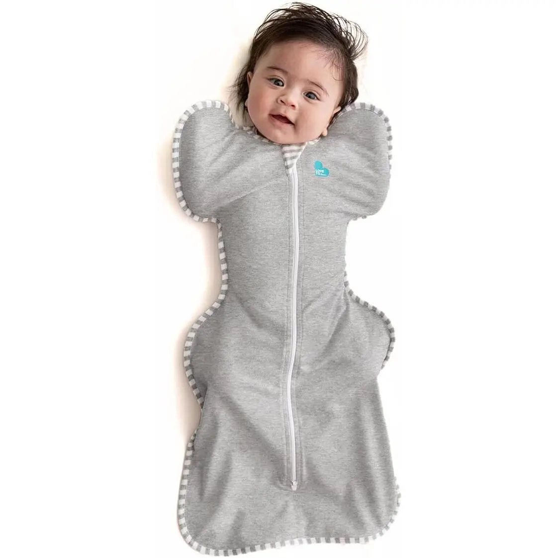 Dream Swaddle UP, Baby Sleep Sack, Self-Soothing Swaddles for Newborns, Improves Sleep, Snug Fit Helps Calm Startle Reflex, New Born Essentials for Baby, Small 8-13lbs, Gray