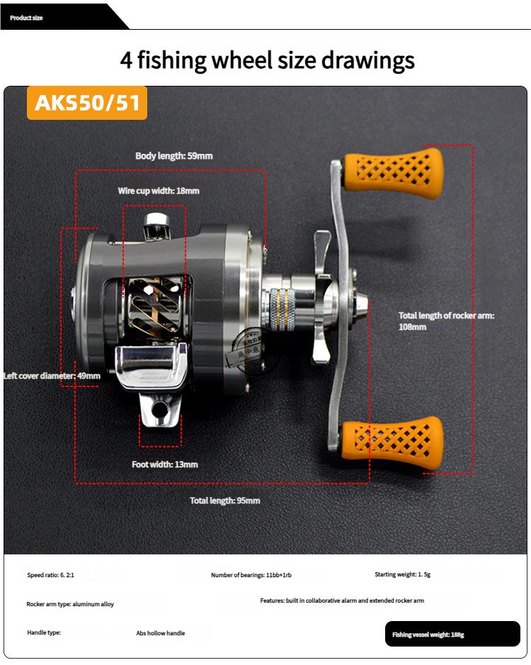 BFS Ultralight Baitcasting Reel 7.0:1 High Speed Magnetic Brake Compact Fishing Reel for Trout Bass Fishing BFS Ultralight Baitcasting Reel 7.0:1 High Speed Magnetic Brake Compact Fishing Reel for Trout Bass Fishing