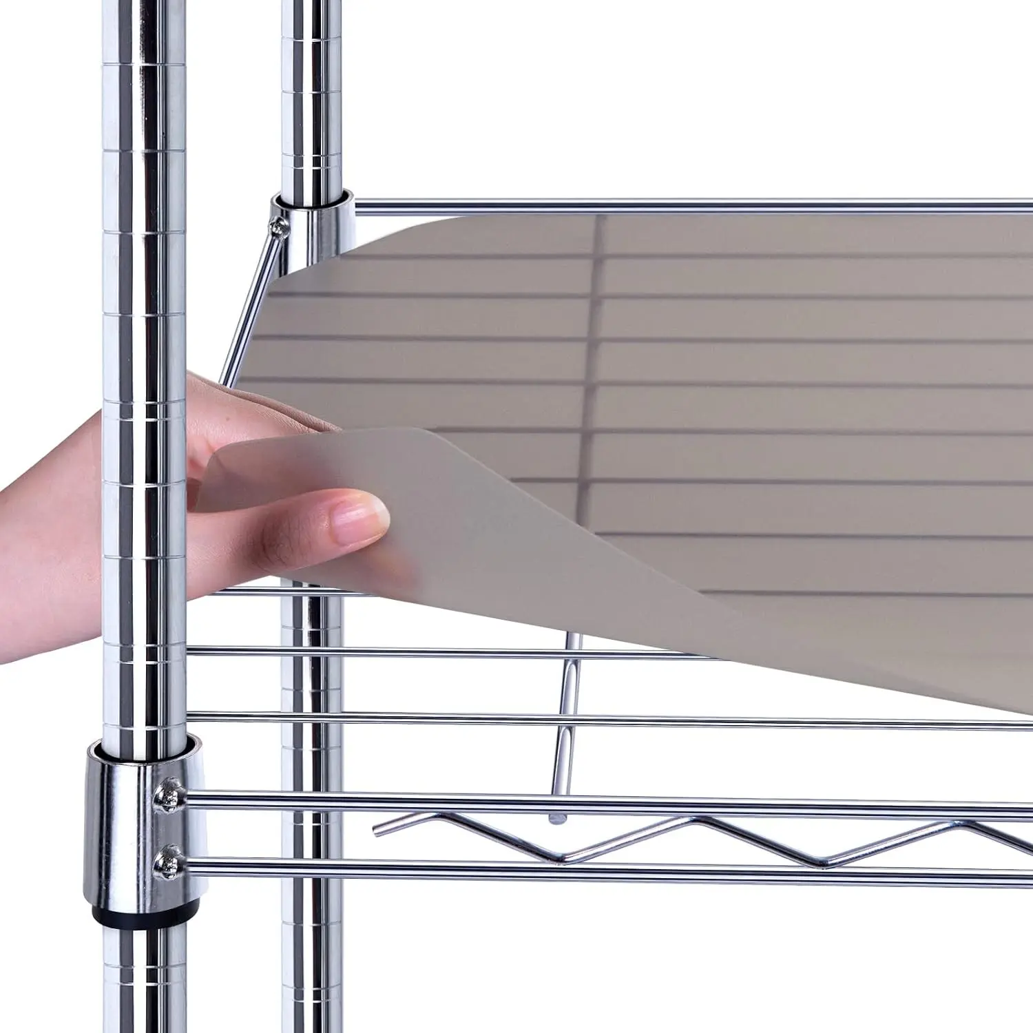 Wire Shelf Liner 14" X 36", Heavy Duty Shelf Liners for Wire Shelving, Waterproof Protector Mats, Set of 5, Charcoal
