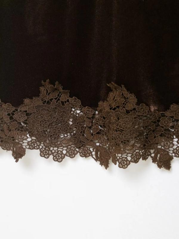 Aria Muse Women Fashion Velvet Lace Patchwork Sling Top Sleeveless V Neck Tank Tops 2026 Summer Trend High Street Lady Chic Tops