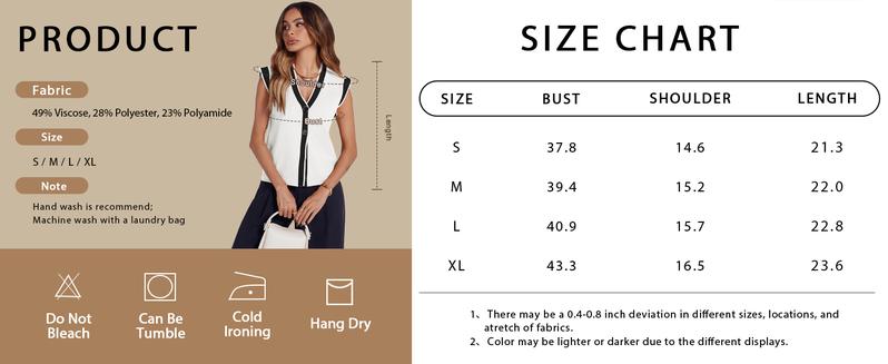 Goranbon Womens V Neck Sweater Vest Button Down Cap Sleeve Summer Trendy Color Block Loose Knit Tank Tops Goranbon Womens V Neck Sweater Vest Button Down Cap Sleeve Summer Trendy Color Block Loose Knit Tank Tops