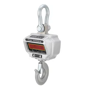 11000 lb (5 Ton) Digital Crane Scale, Cast Aluminum Housing, LED Display, Remote Control