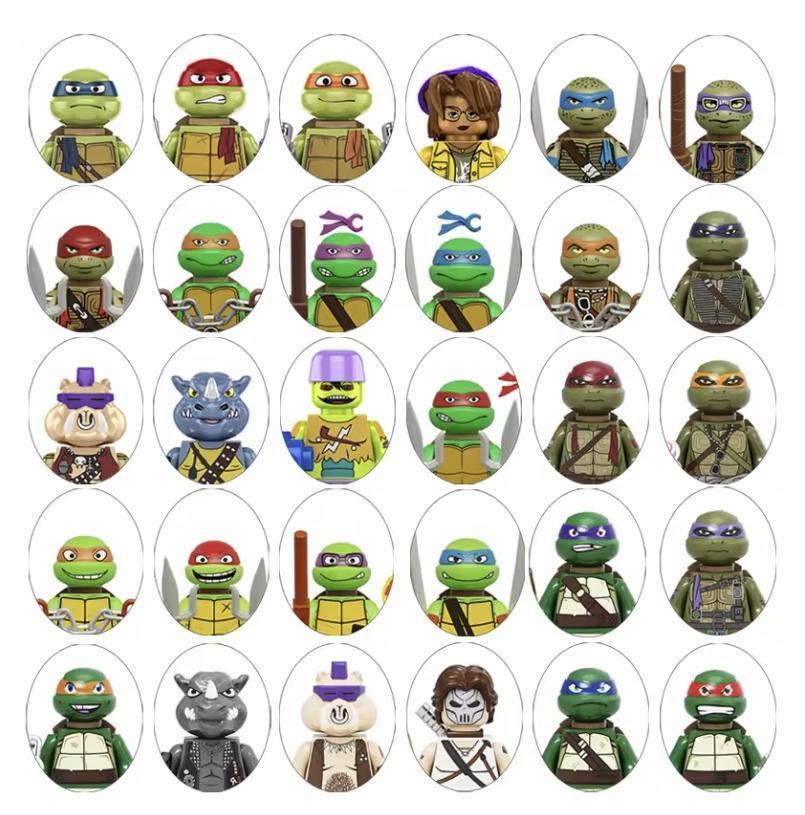 K2206 K2207 K2208 K2209 K2210 TMNT Teenage Mutant Turtles Puzzle Toy Anime Mini Action Figures Tosys popular