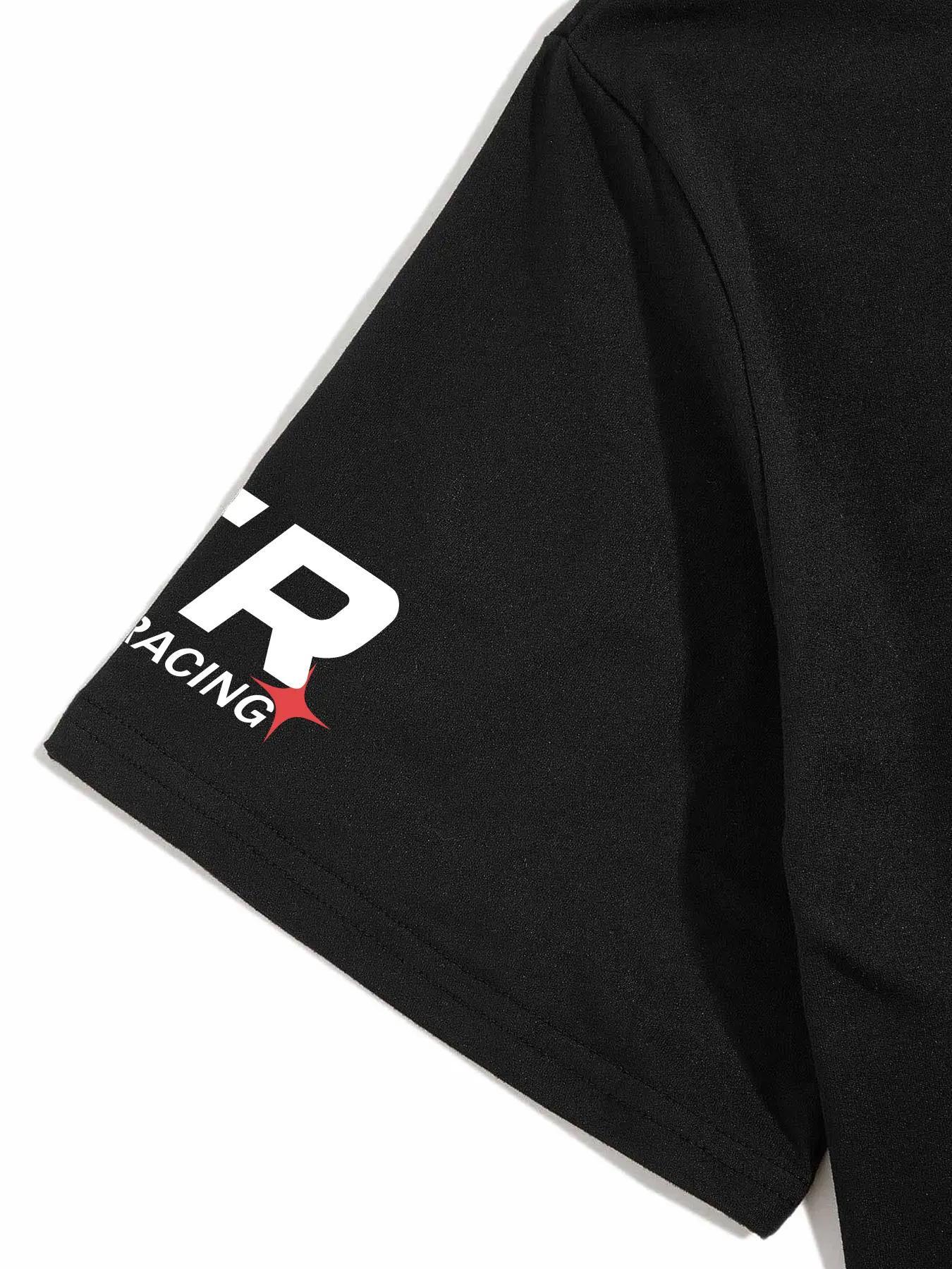 Two-Piece Set Men's Letter Print Short Sleeve T-shirt & Track Shorts Set, Regular Fit Casual Round Neck Tee & Shorts, Men's Summer Clothes Two-Piece Set Men's Letter Print Short Sleeve T-shirt & Track Shorts Set, Regular Fit Casual Round Neck Tee & Shorts, Men's Summer Clothes