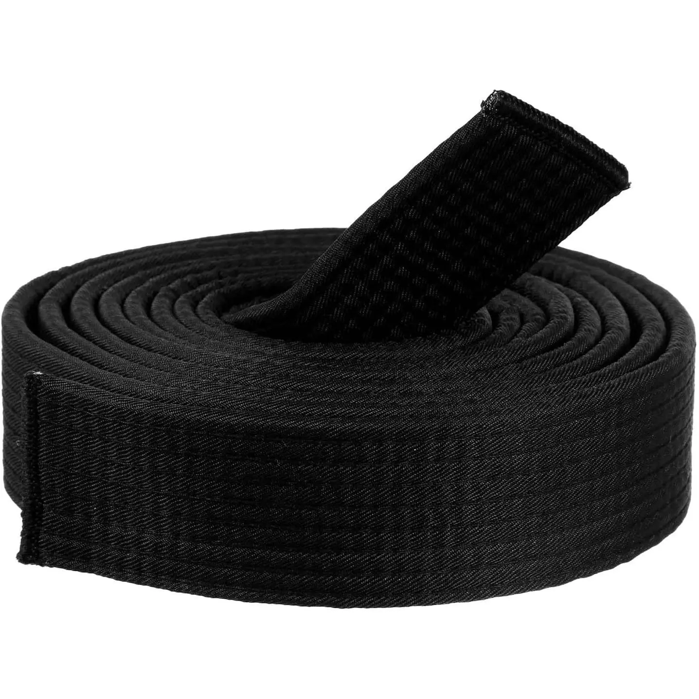 Black Double Karate Belt, Solid Rank Martial Arts Belts, Uniform Belt Universal Fit for Judo Karate Taekwondo Wrestling