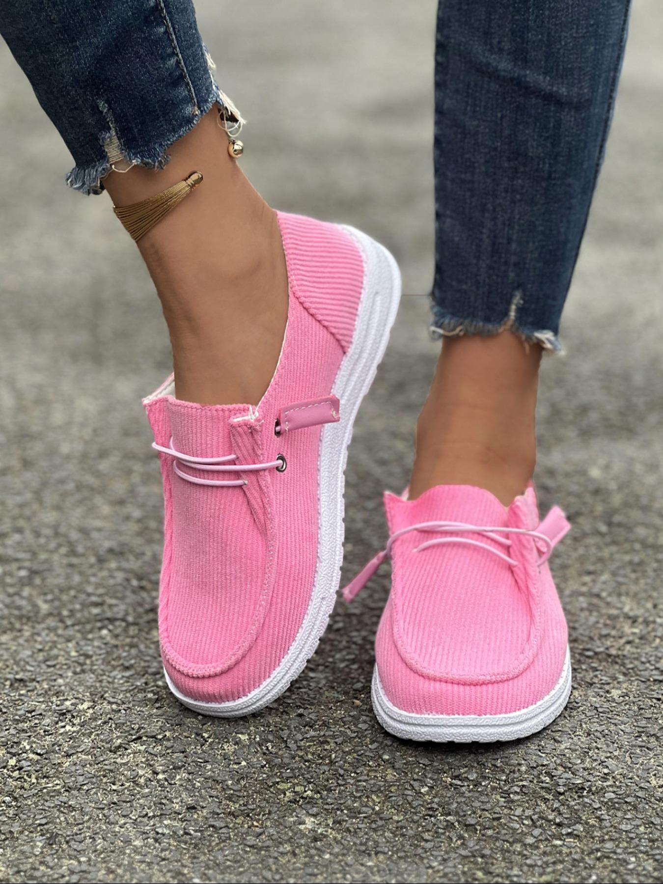 Women's Fashionable Slip-on Sneakers, Casual Comfortable Breathable Sports Shoes, Female All-match Round Toe Shoes for Daily Wear Walking Shoes Footwear, Trending sneakers, Casual Trendy Flat